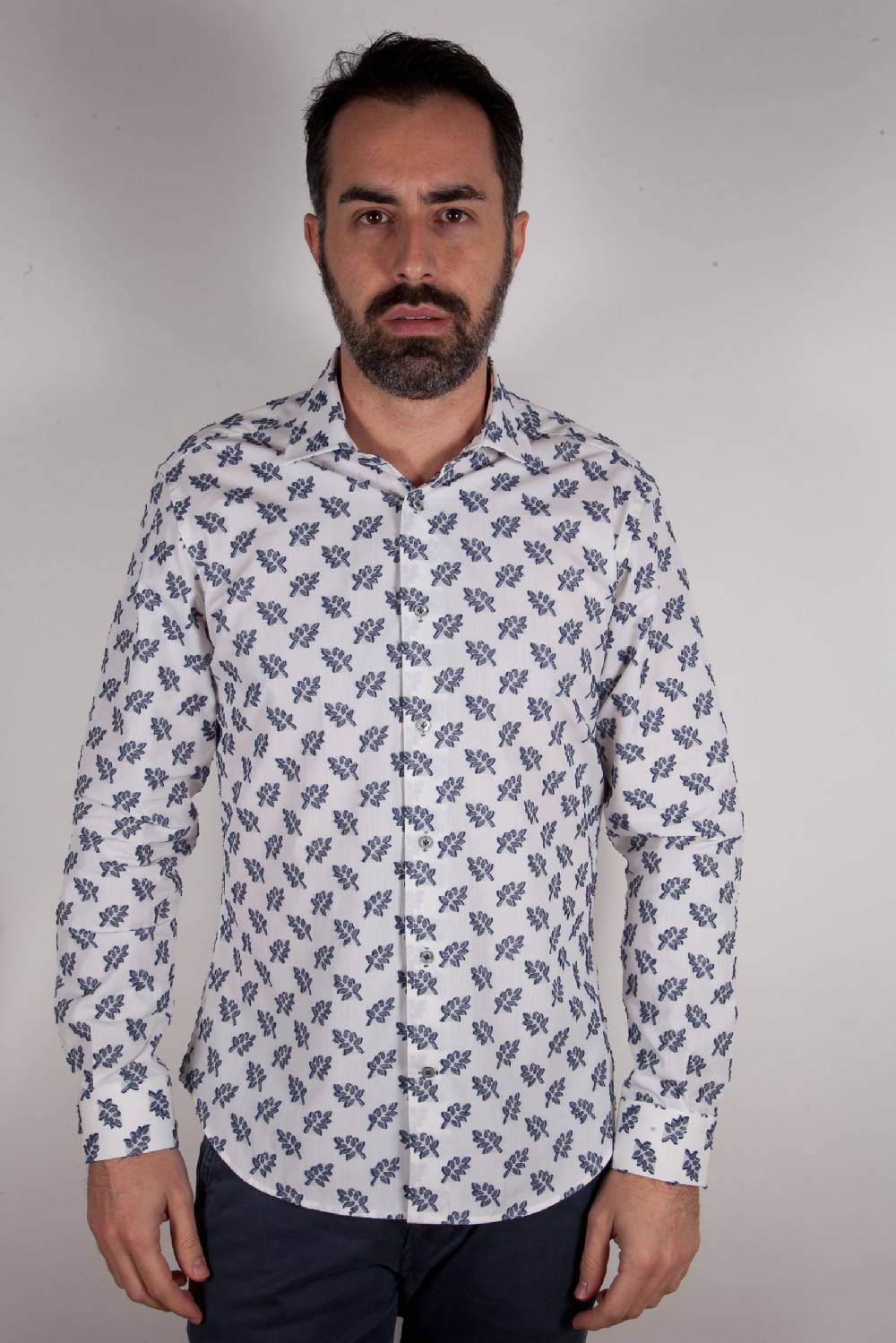 Poggianti Camicia Fil Coupe Collo Italiano FIRENZE-61-507-01