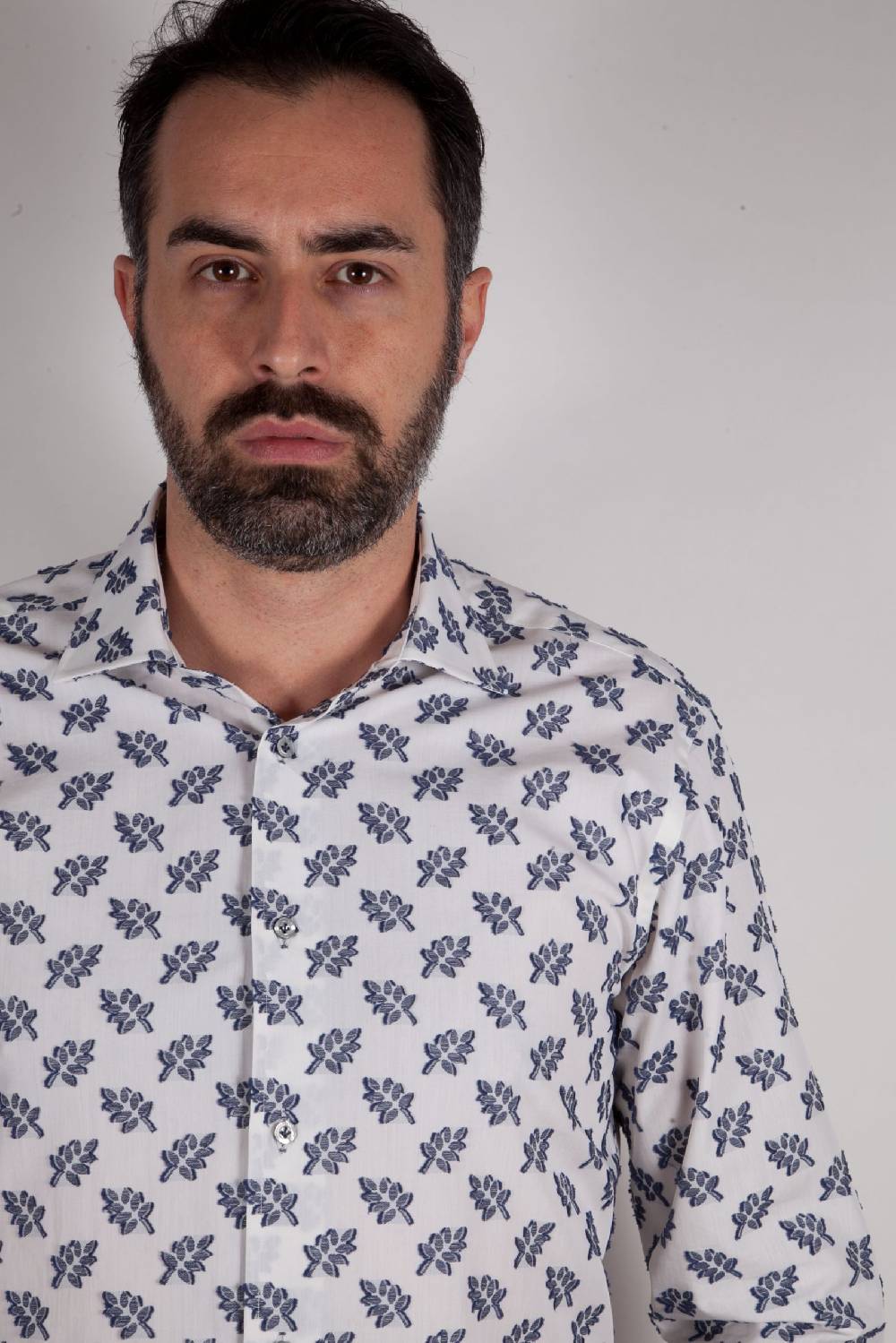 Poggianti Camicia Fil Coupe Collo Italiano FIRENZE-61-507-01