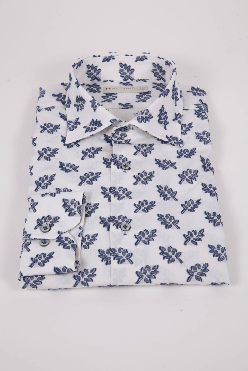 Poggianti Camicia Fil Coupe Collo Italiano FIRENZE-61-507-01