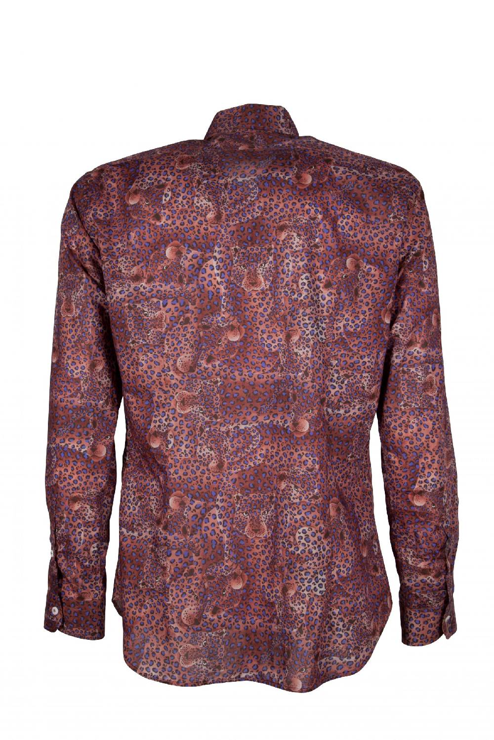 Poggianti Camicia Uomo In Cotone Liberty Con Stampa Animali PISA-60F-155-01
