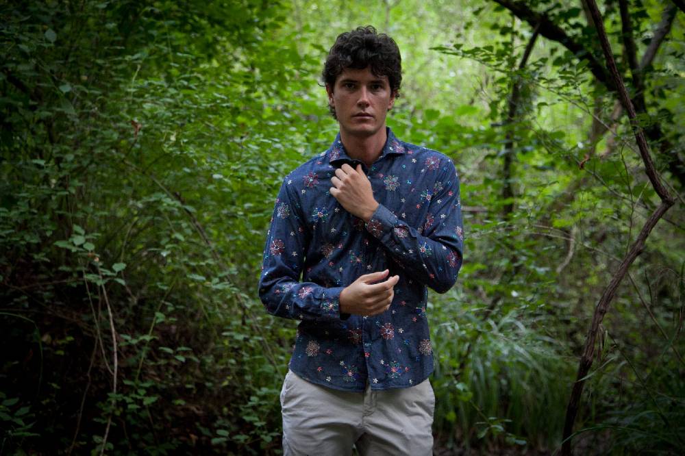 Poggianti Camicia Uomo In Denim Con Ricami FIRENZE-31W-249-01