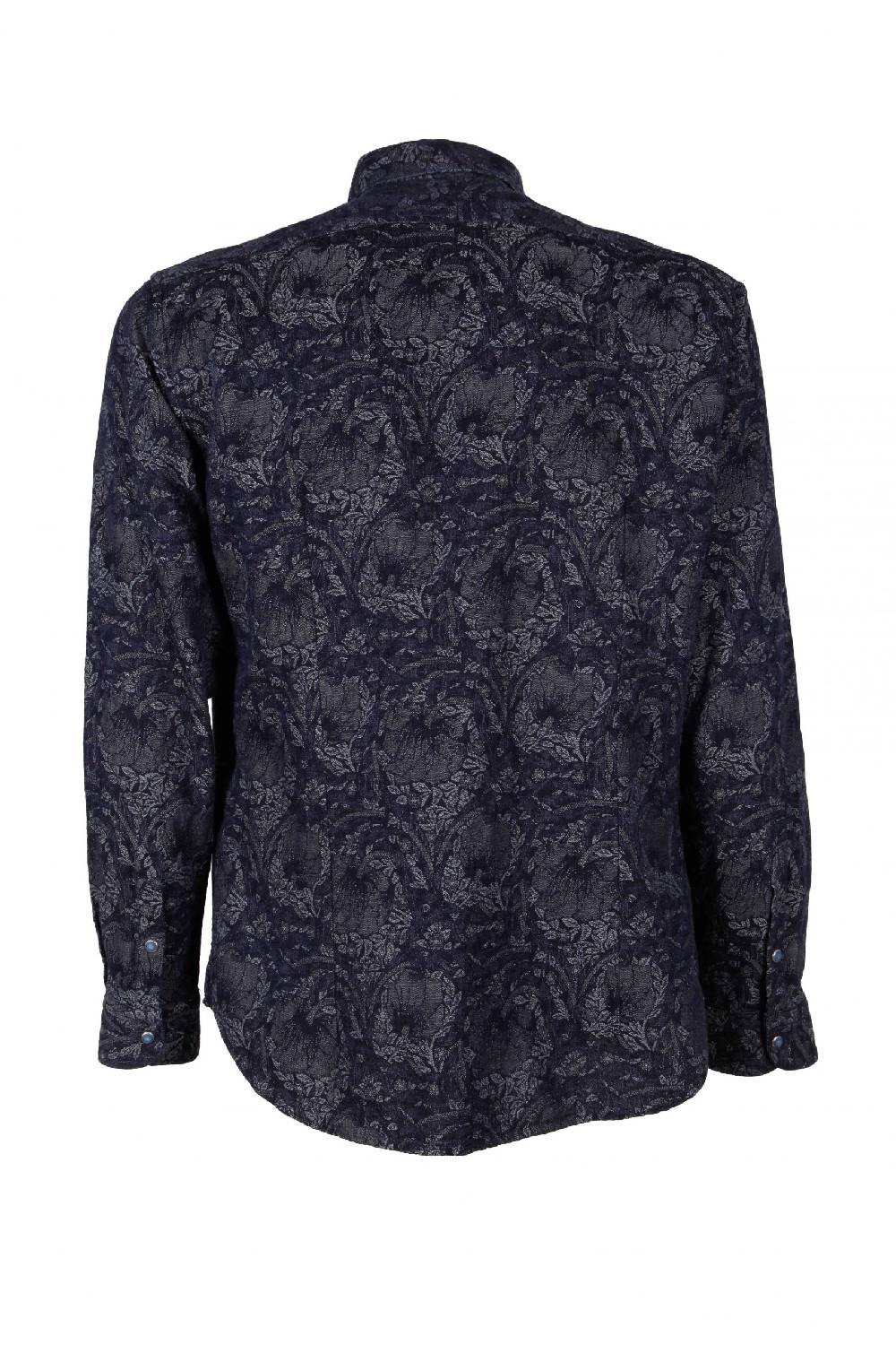 Poggianti Camicia Uomo In Denim Jacquard LEGOLI-66-235-01