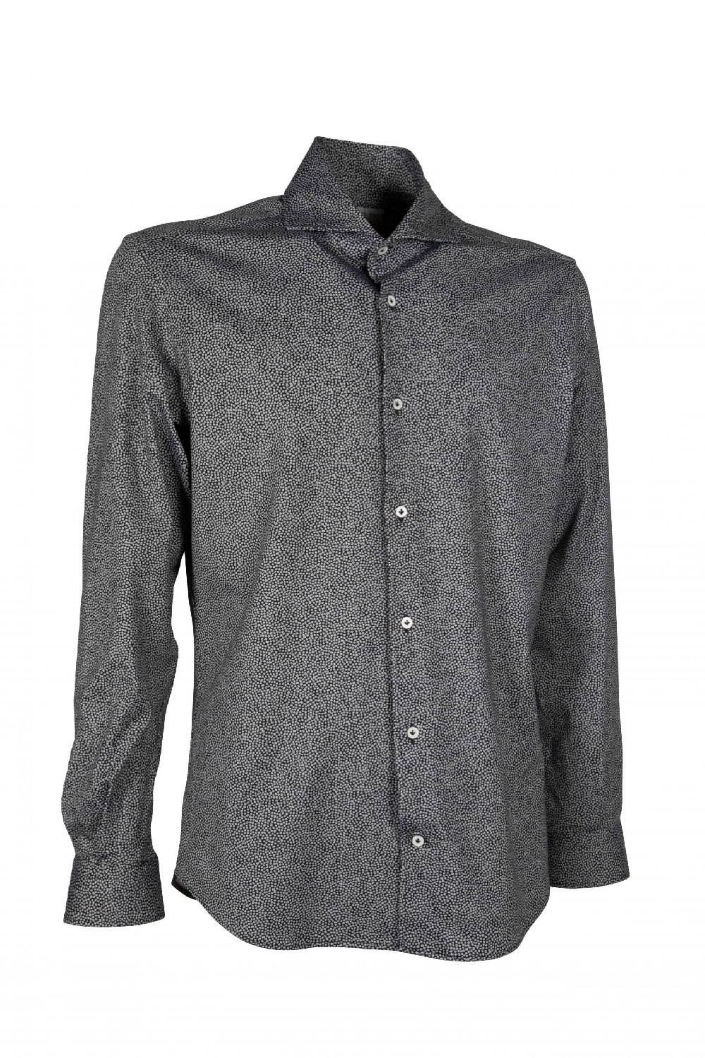 Poggianti Camicia Uomo In Tessuto Tecnico Con Stampa Piccola ACTIVE 31-186-03