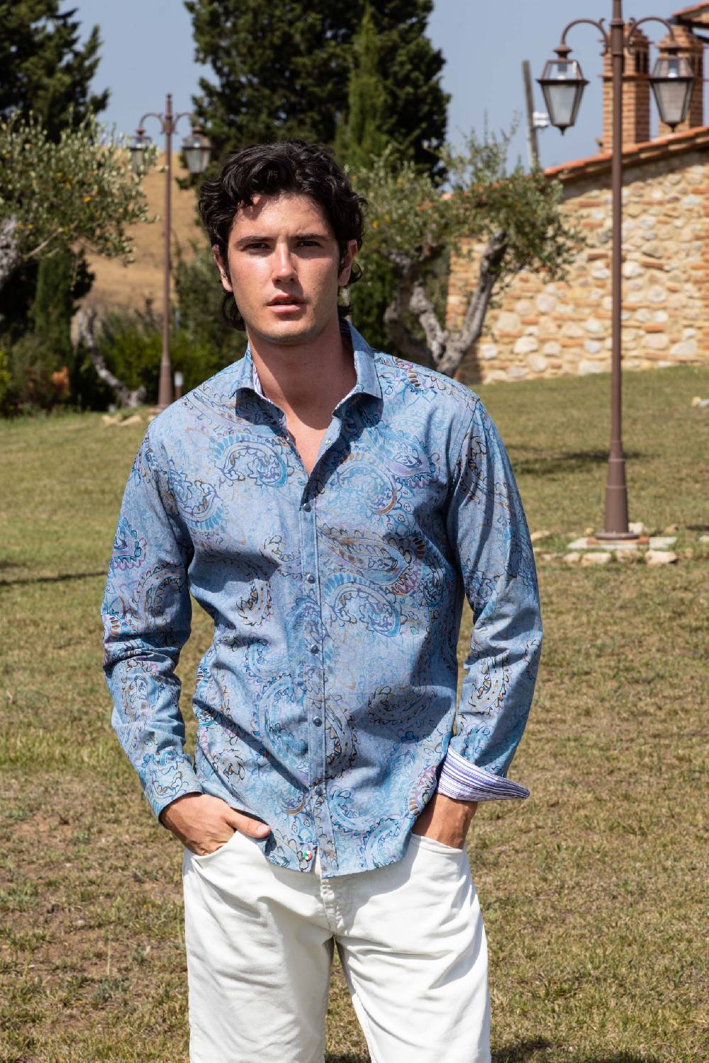 Poggianti Camicia Uomo Spring Summer 24 AREZZO-62F-207