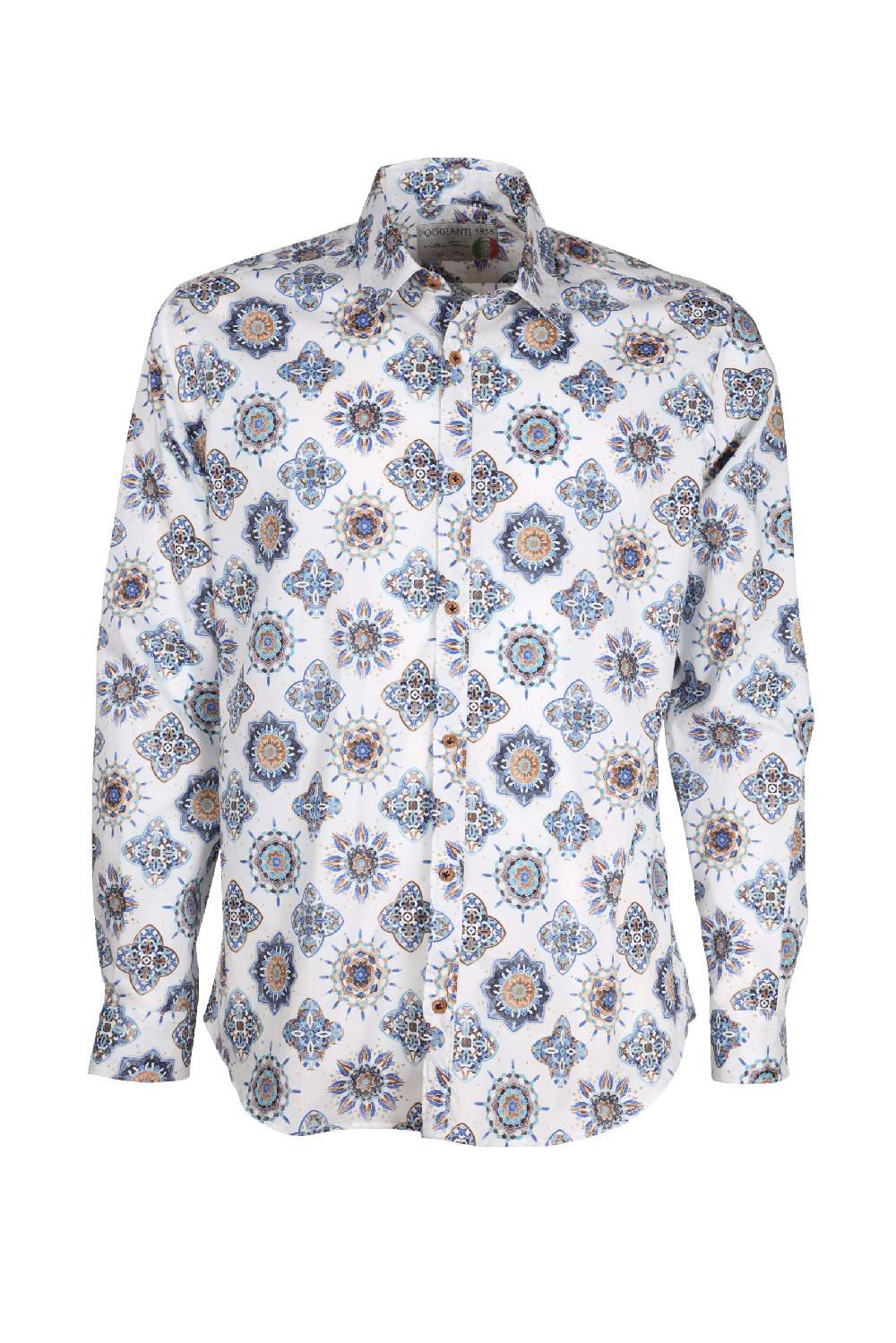 Poggianti Camicia uomo spring summer 24 CHIUSI-66F-136