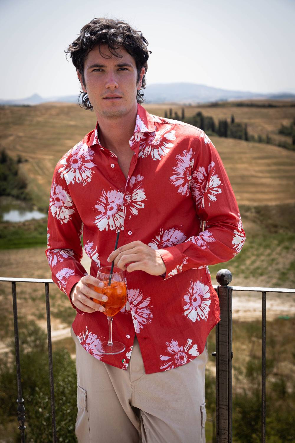 Poggianti Camicia Uomo Spring Summer 24 FIRENZE-31F-124
