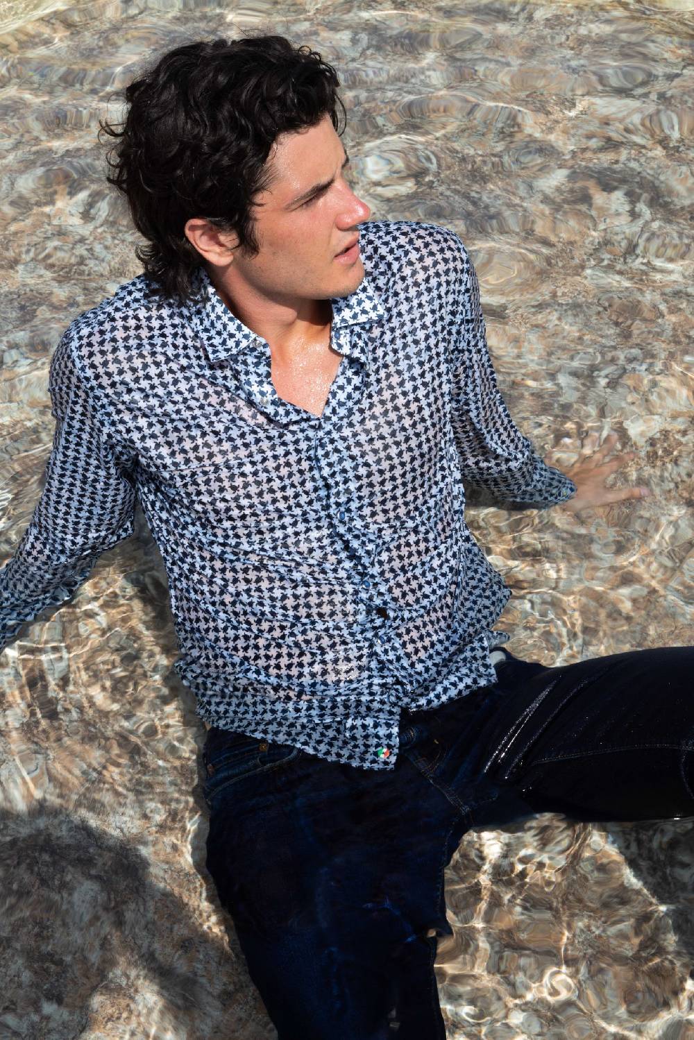 Poggianti Camicia Uomo Spring Summer 24 FIRENZE-66F-114