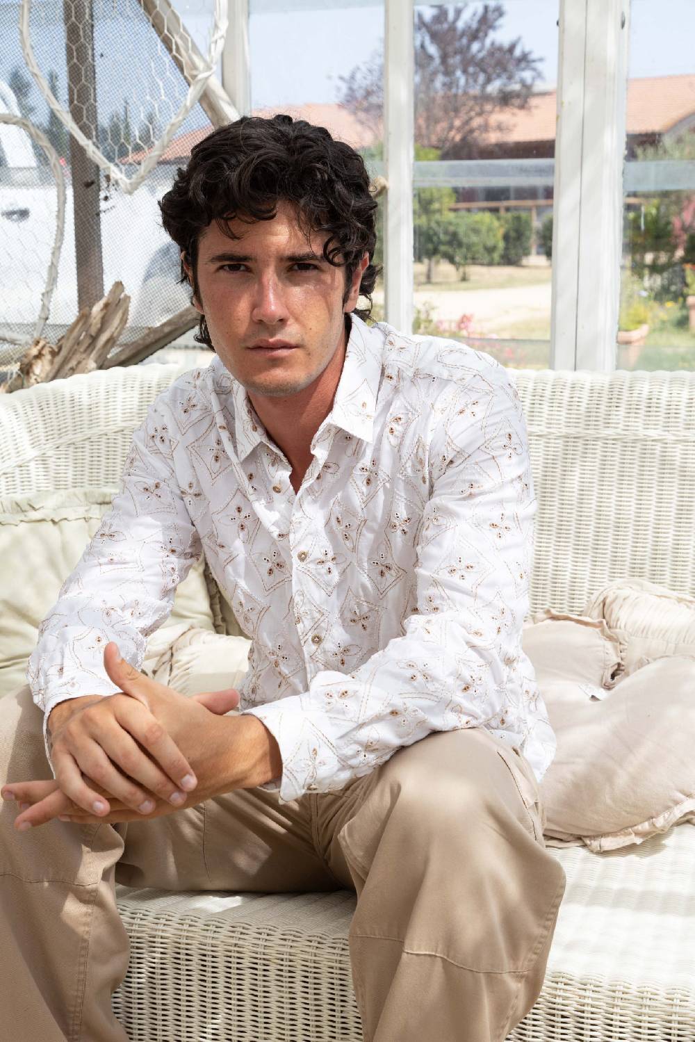 Poggianti Camicia Uomo Spring Summer 24 FIRENZE-66F-212