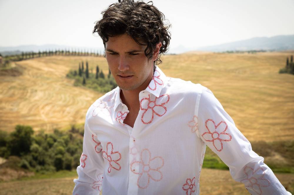 Poggianti Camicia Uomo Spring Summer 24 FIRENZE-66F-241