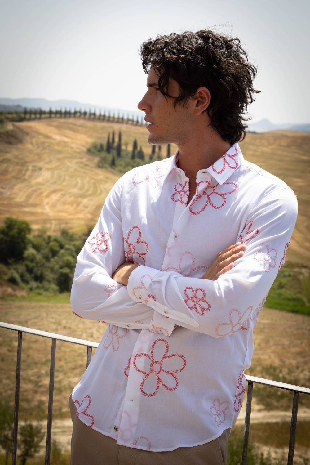 Poggianti Camicia Uomo Spring Summer 24 FIRENZE-66F-241