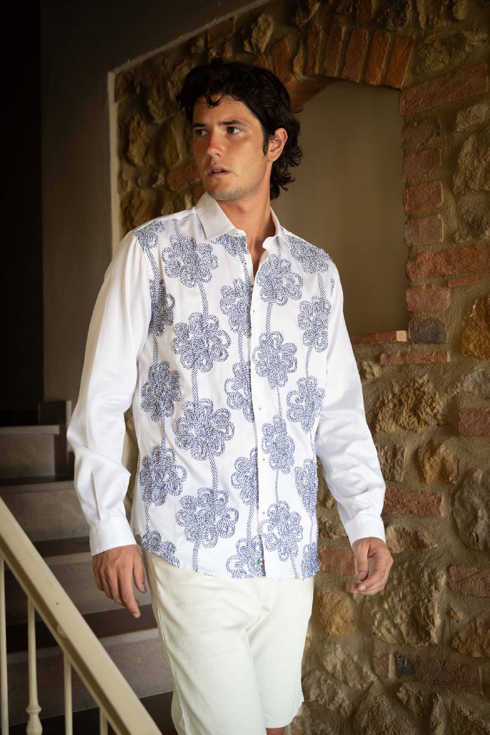 Poggianti Camicia Uomo Spring Summer 24 FIRENZE-73-239