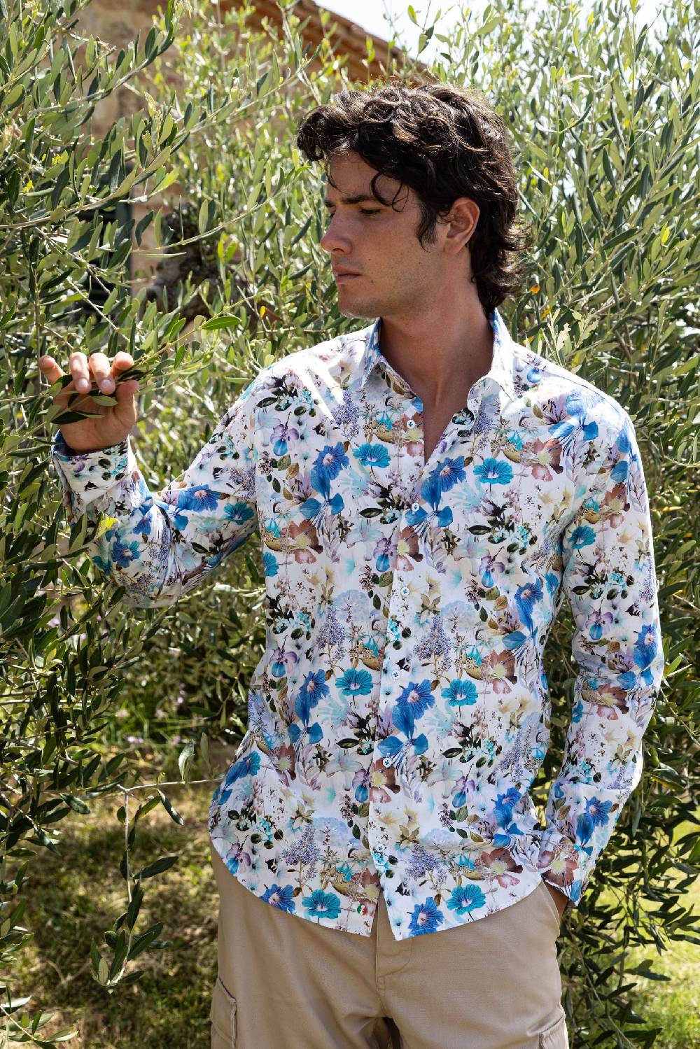Poggianti Camicia Uomo Spring Summer 24 FIRENZE-73F-130