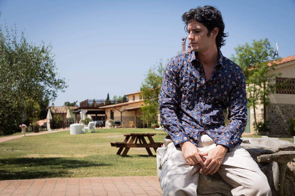 Poggianti Camicia Uomo Spring Summer 24 FIRENZE-73F-218