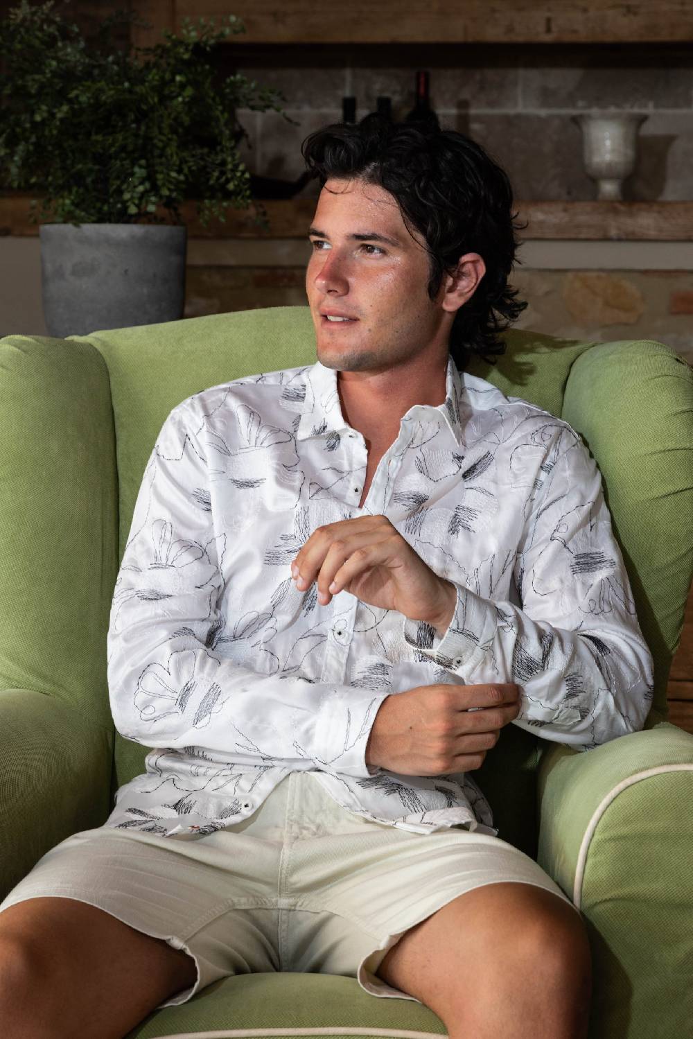 Poggianti Camicia Uomo Spring Summer 24 PISA-73F-223