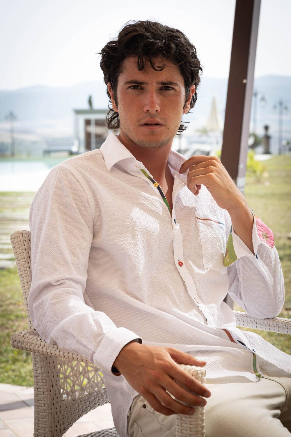Poggianti Camicia Uomo Spring Summer 24 VIAREGGIO-61F-106