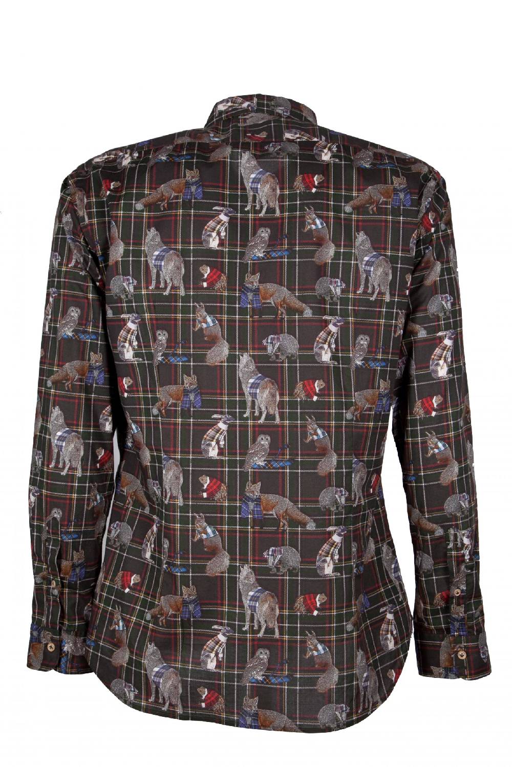 Poggianti Camicia Uomo Stretch Con Stampa Animali PISA-64-175-03