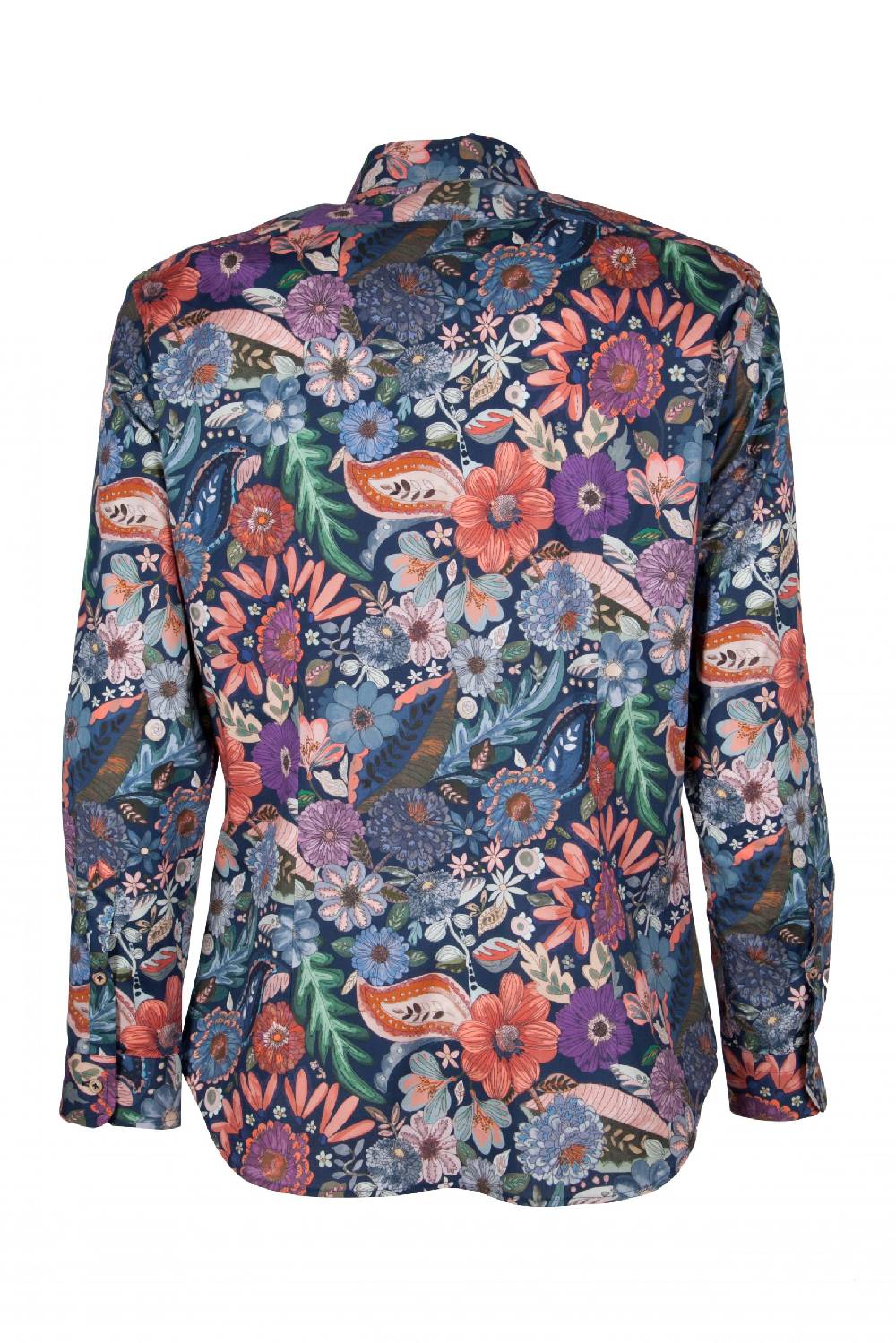 Poggianti Camicia Uomo Stretch Con Stampa Floreale FIRENZE-61F-162-01