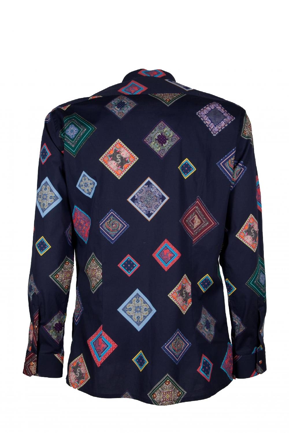 Poggianti Camicia Uomo Stretch Con Stampa Geometrica SCARLINO-33-165-01