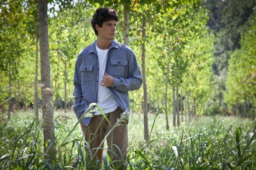 Poggianti Giacca Camicia Uomo Oversize VALPIANA-58-200-01