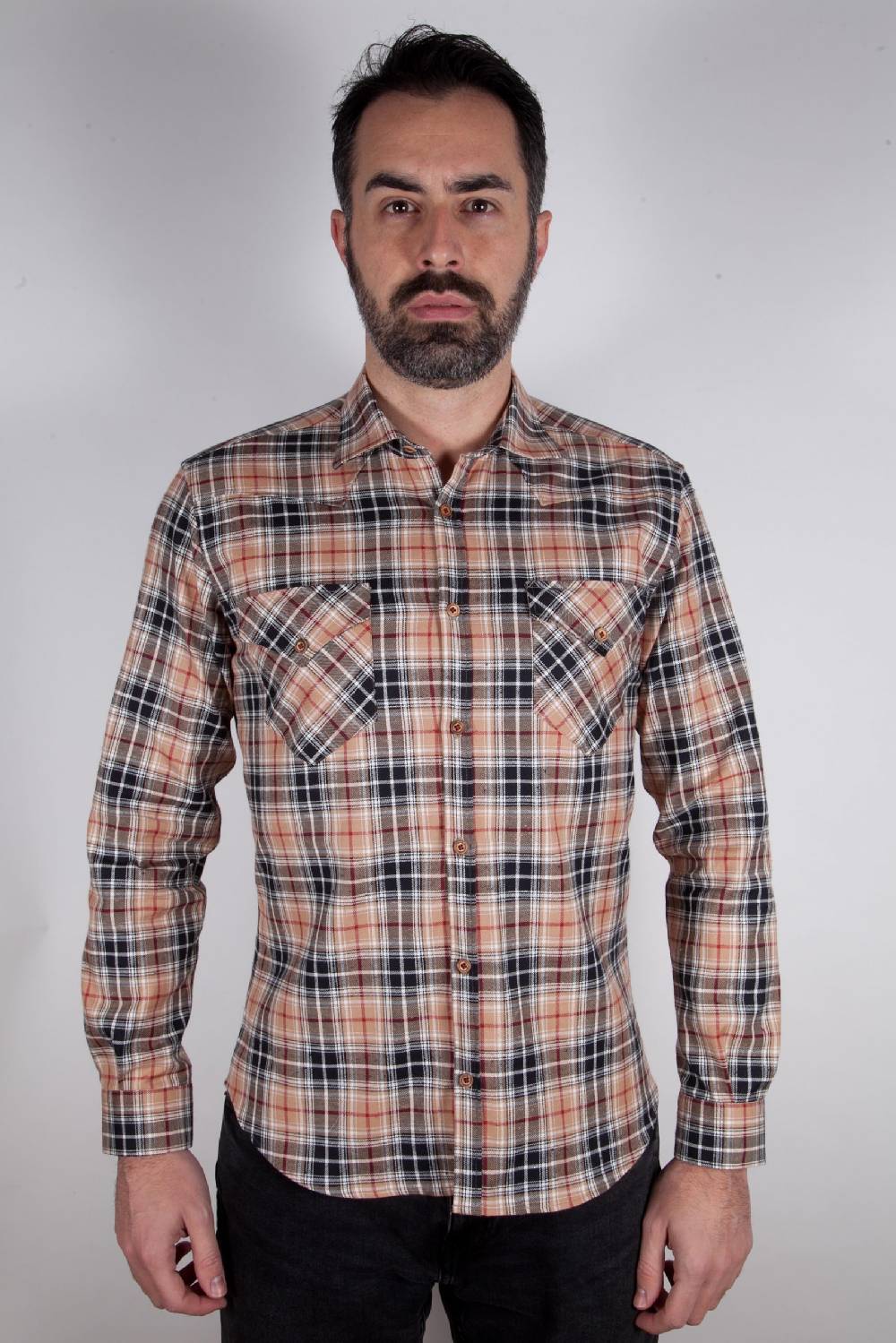 Poggianti Camicia A Quadri VAIANO-95F-573-01