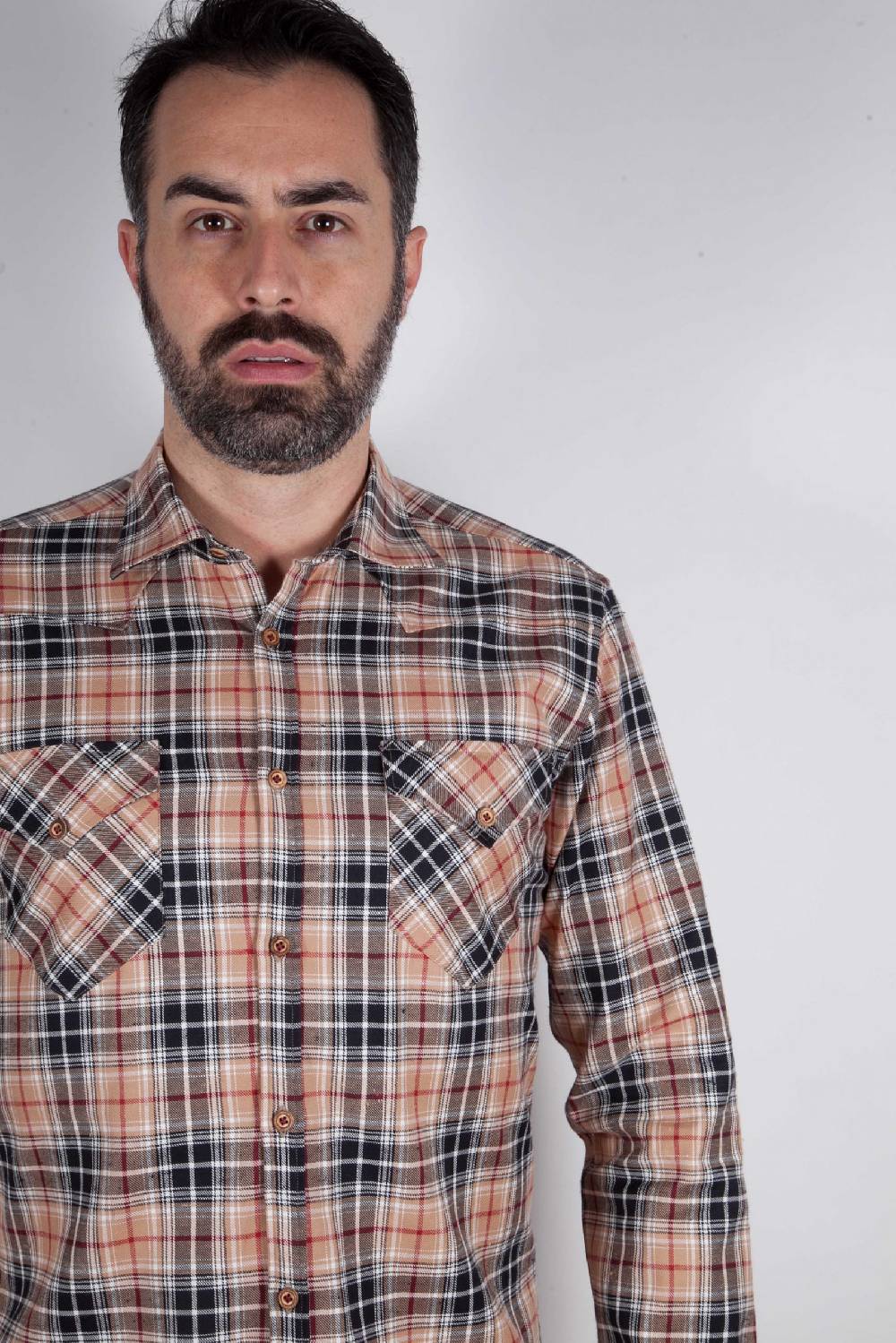 Poggianti Camicia A Quadri VAIANO-95F-573-01