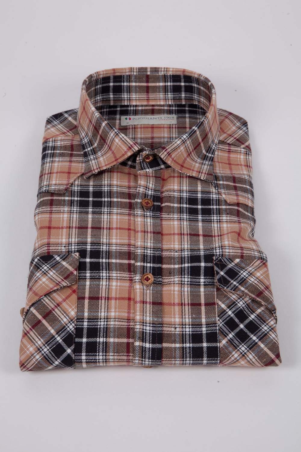 Poggianti Camicia a quadri VAIANO-95F-573-01