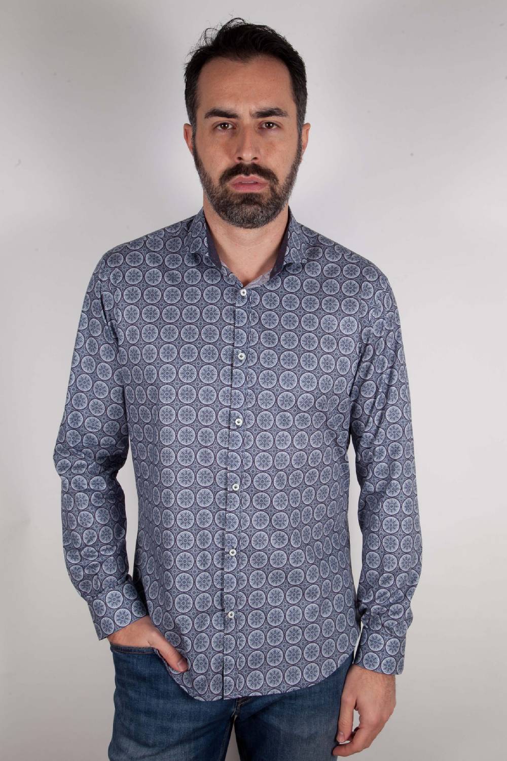 Poggianti Camicia Con Stampa AREZZO-65-514-01