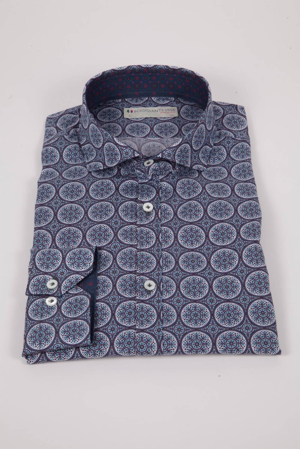 Poggianti Camicia con stampa AREZZO-65-514-01