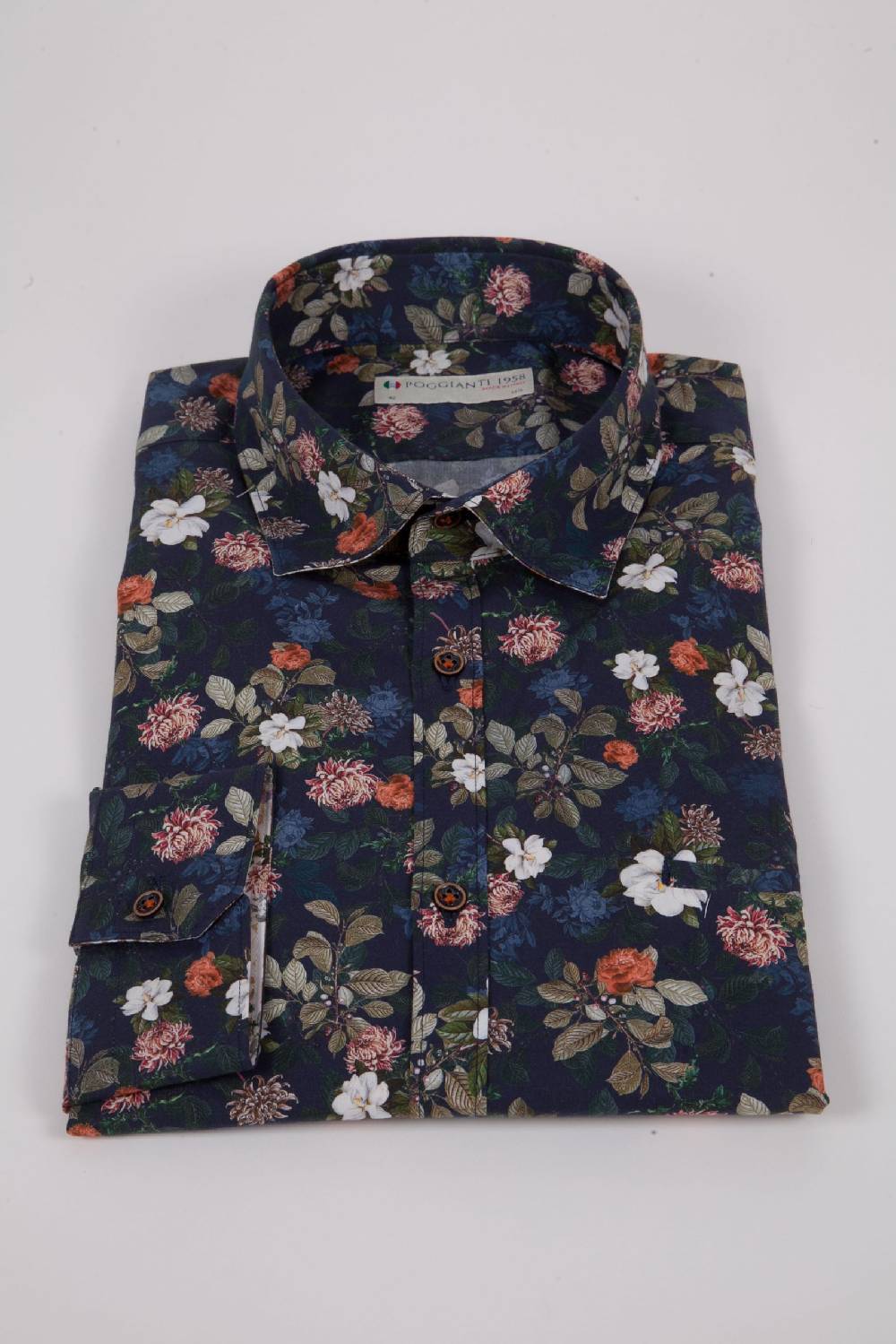 Poggianti Camicia con stampa ASCIANO-73-569-02