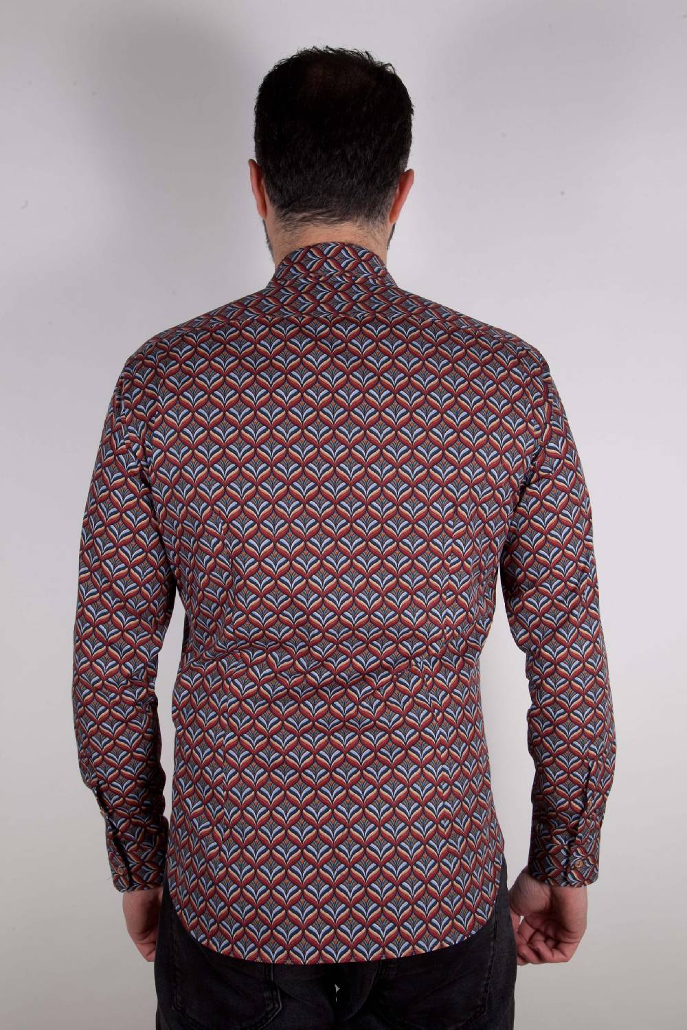 Poggianti Camicia Con Stampa FIRENZE-67-516-01