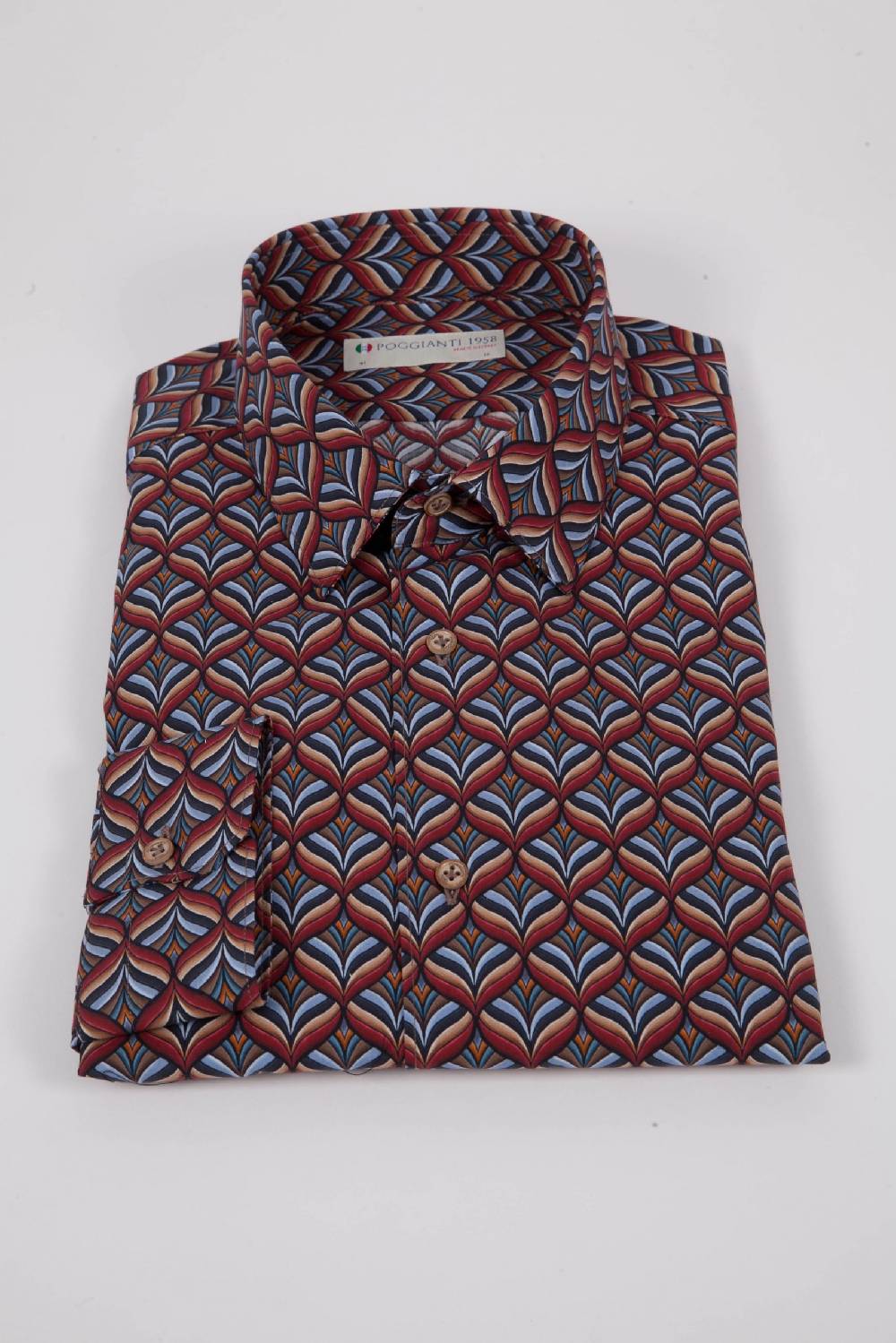 Poggianti Camicia con stampa FIRENZE-67-516-01