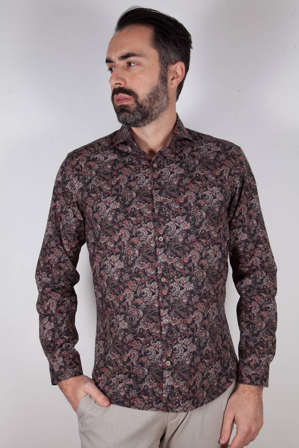 Poggianti Camicia Con Stampa PISA-31F-549-01