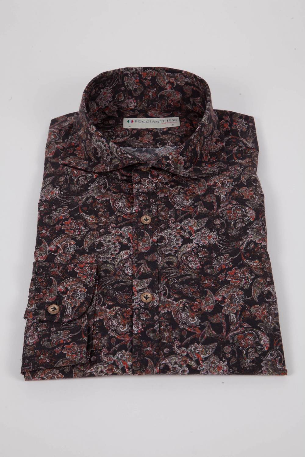 Poggianti Camicia con stampa PISA-31F-549-01