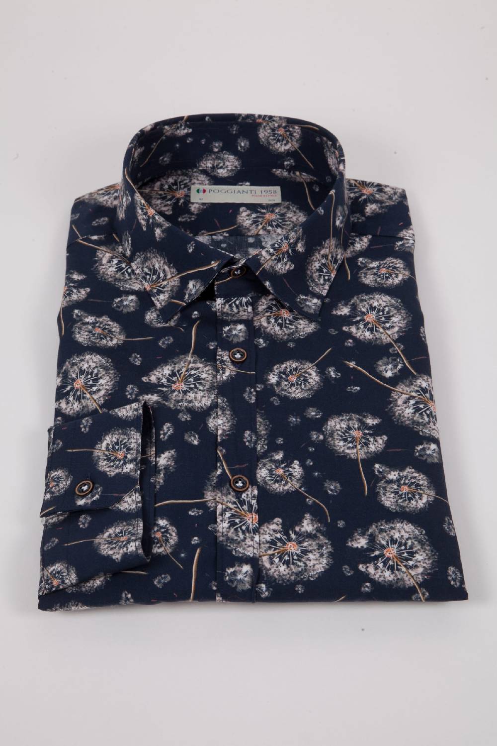 Poggianti Camicia con stampa PISA-73-532-01