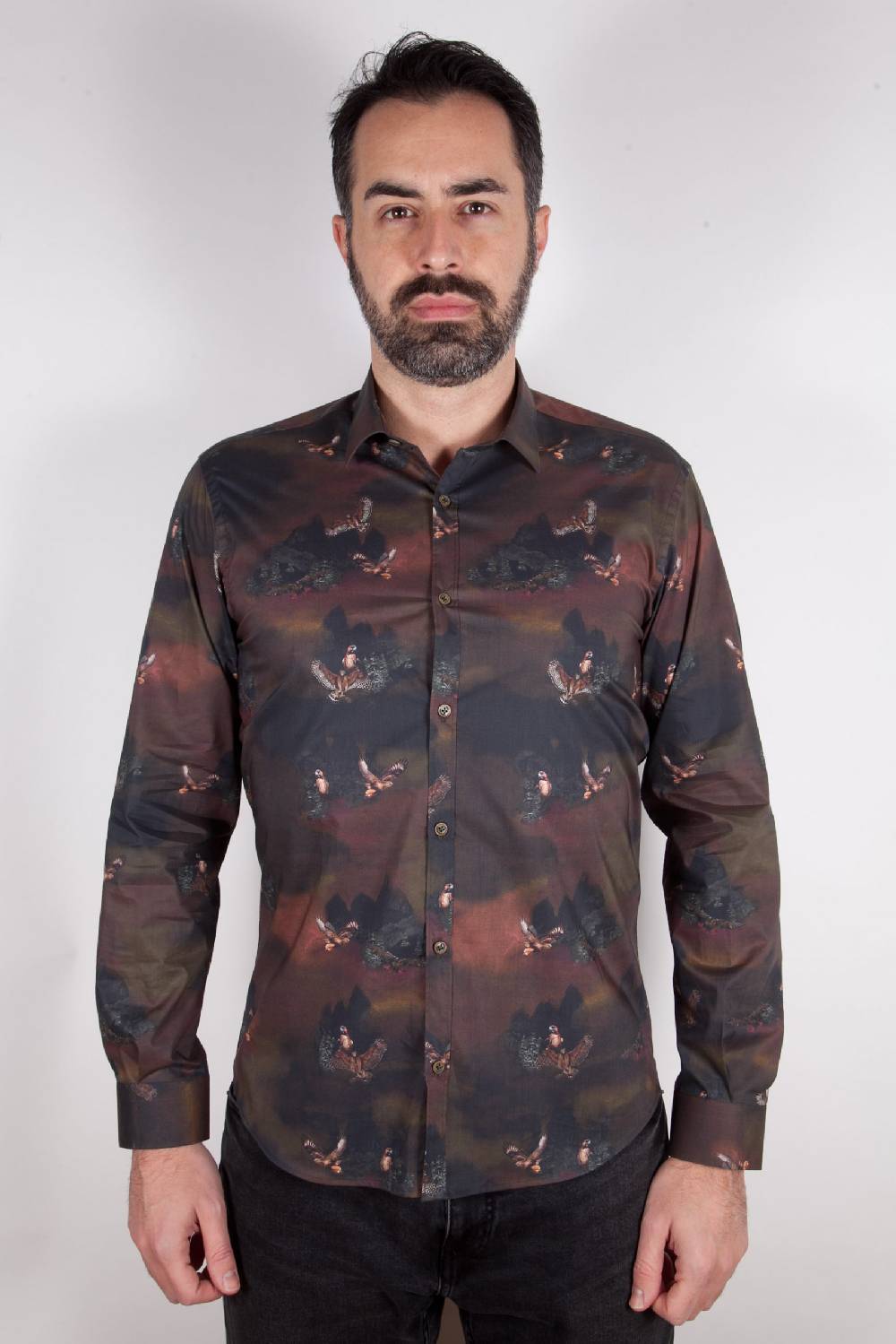 Poggianti Camicia Con Stampa PISA-73-548-01