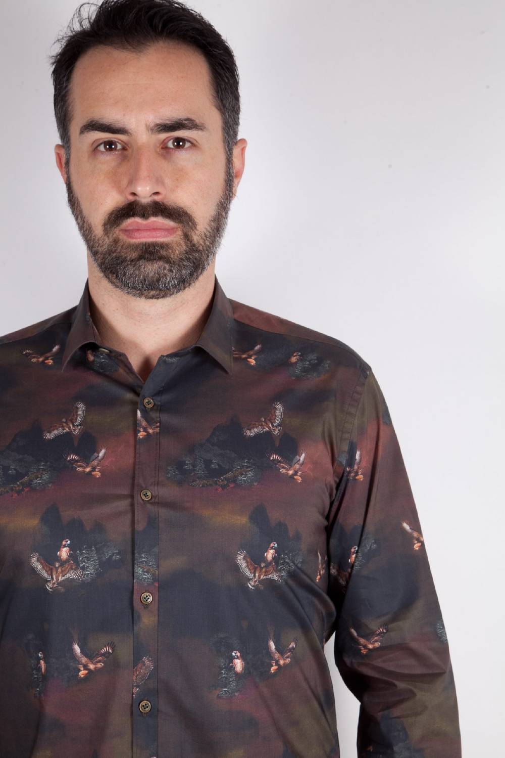 Poggianti Camicia Con Stampa PISA-73-548-01