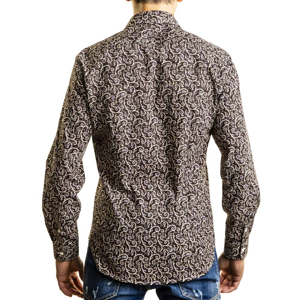 Poggianti Camicia Fantasia Collo Classico