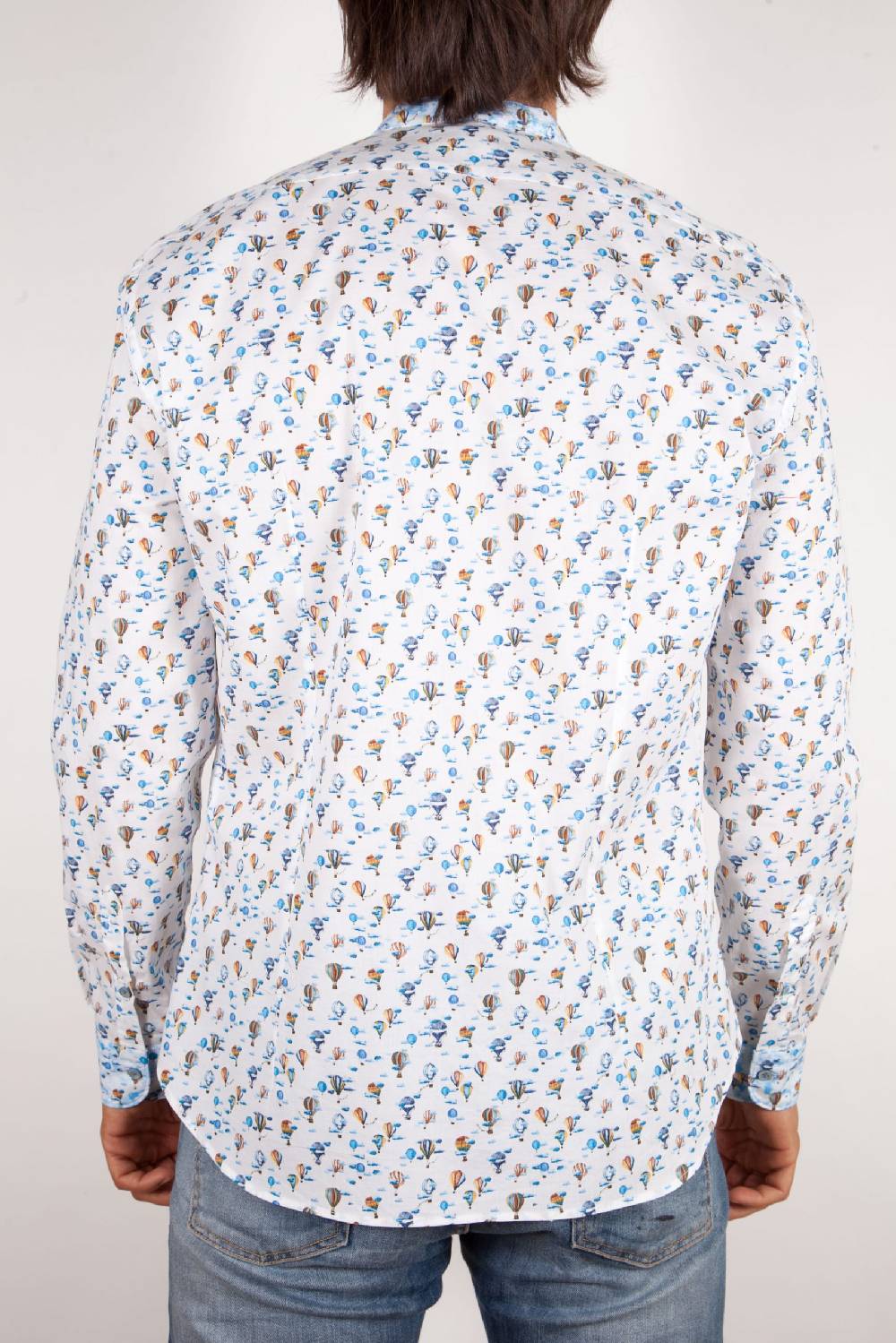 Poggianti Camicia Fantasia Collo Coreano 316-01