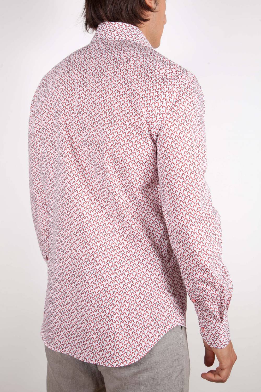 Poggianti Camicia Fantasia Collo Francese 317-02