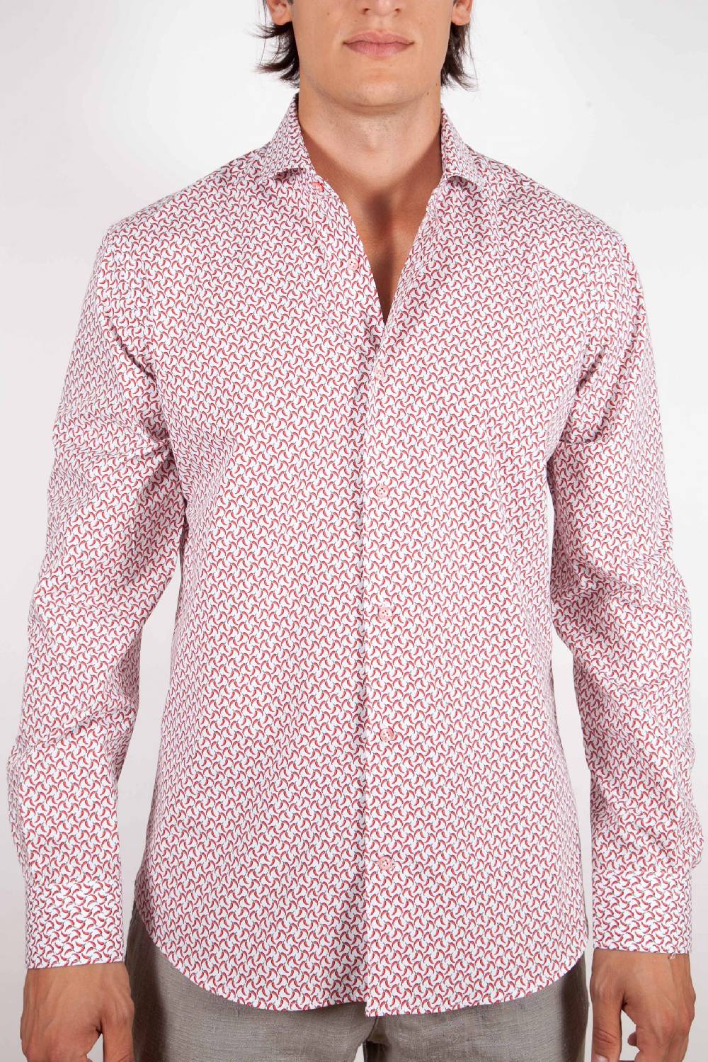 Poggianti Camicia Fantasia Collo francese 317-02