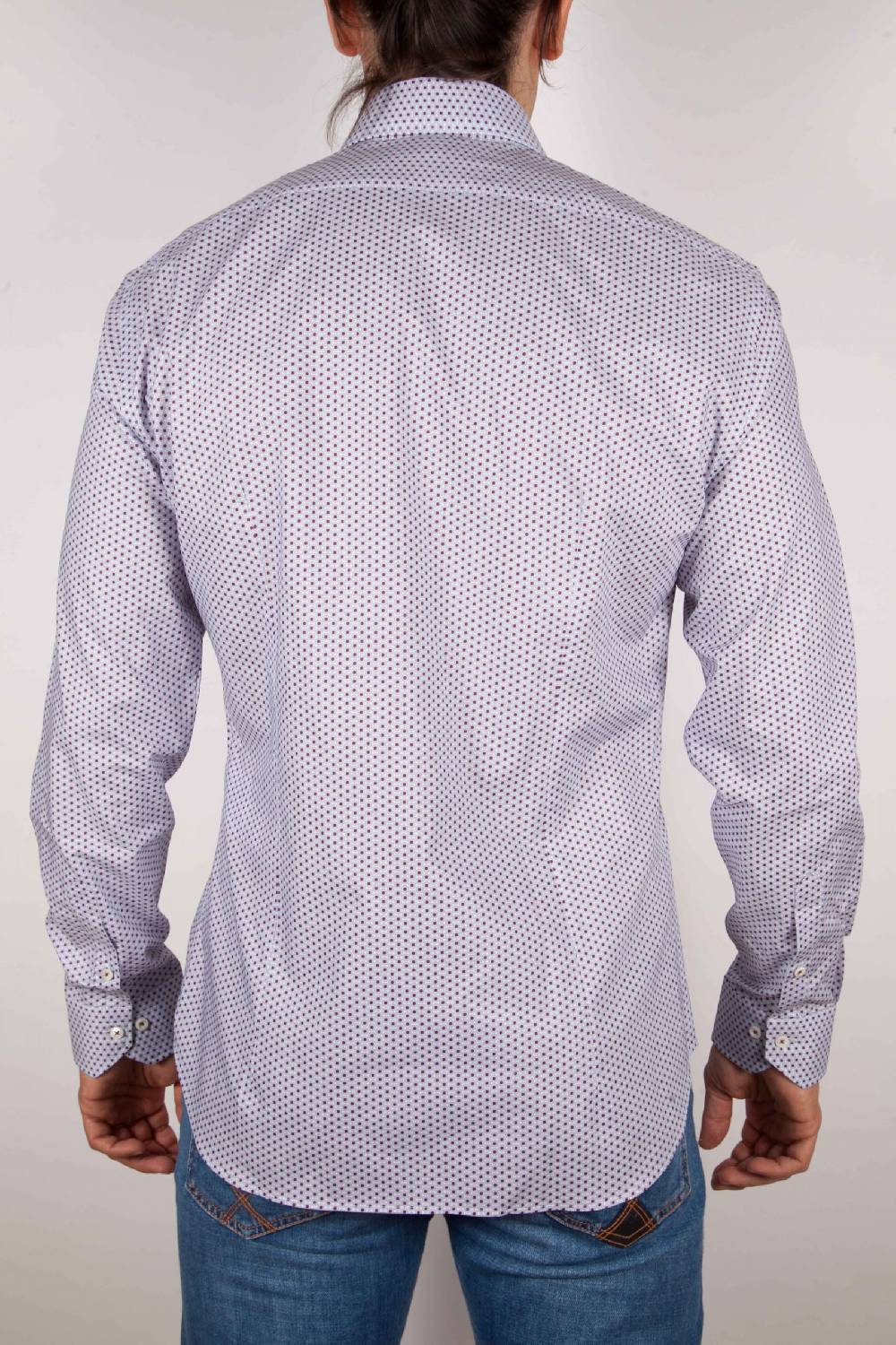 Poggianti Camicia Fantasia Collo Francese