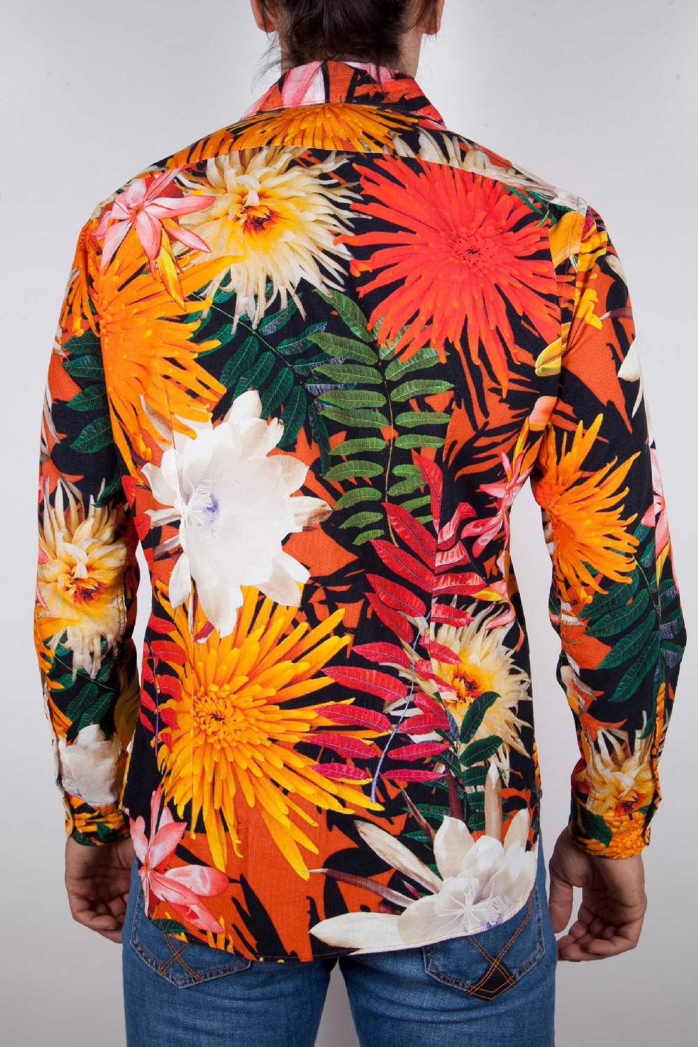 Poggianti Camicia Fantasia Collo Francese