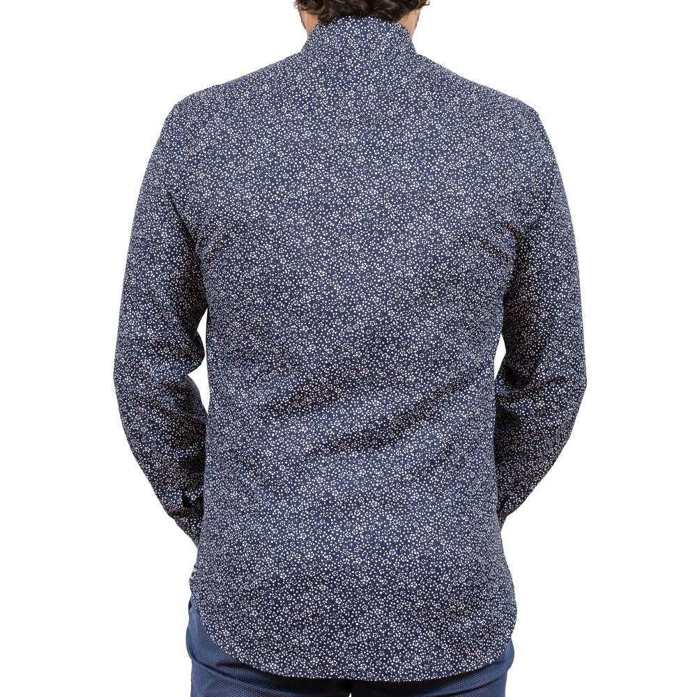 Poggianti Camicia Fantasia Collo Italiano