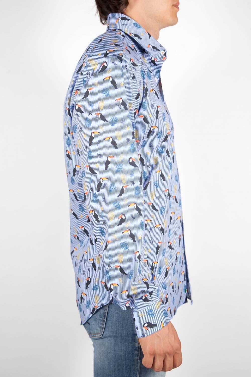 Poggianti Camicia Fantasia Collo Italiano 330-02