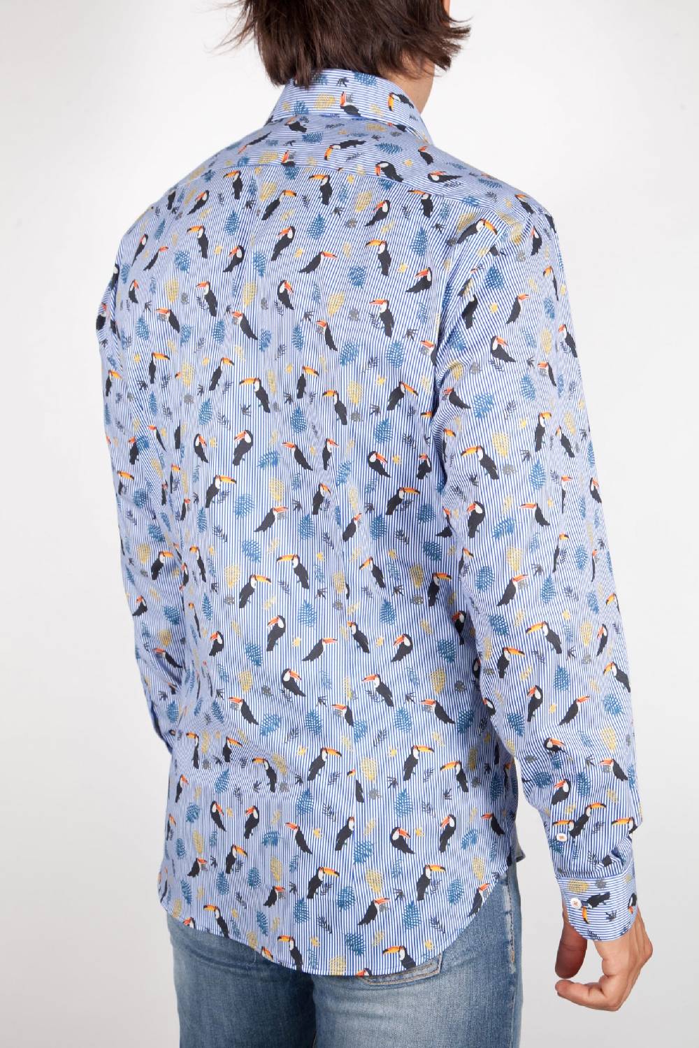 Poggianti Camicia Fantasia Collo Italiano 330-02