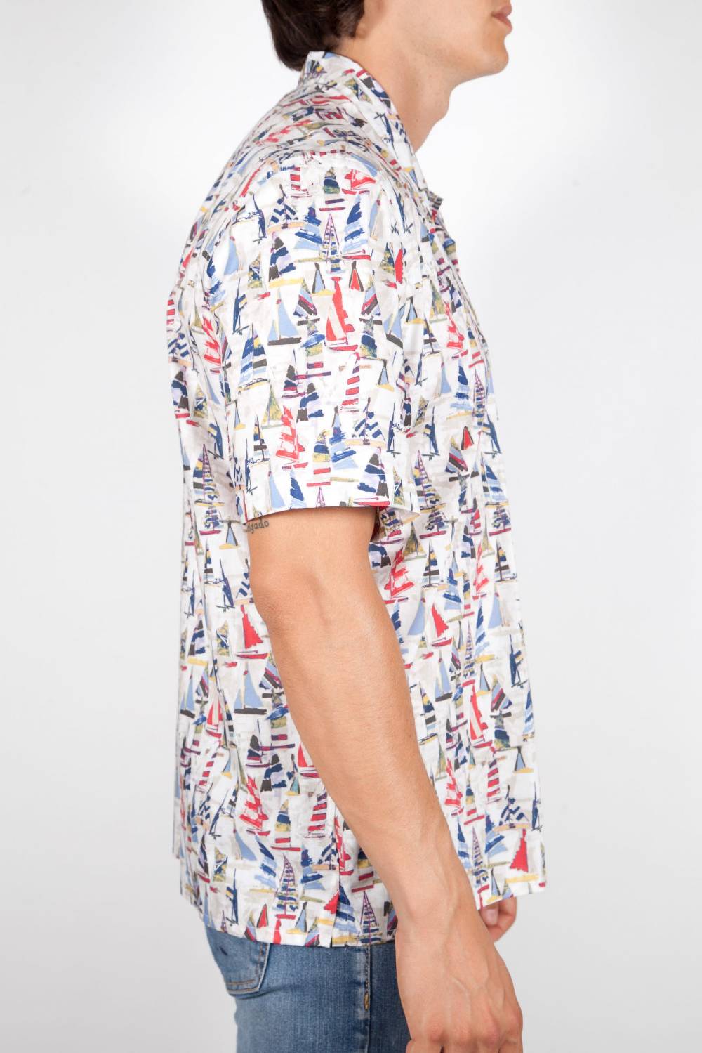 Poggianti Camicia Fantasia Manica Corta 346-01