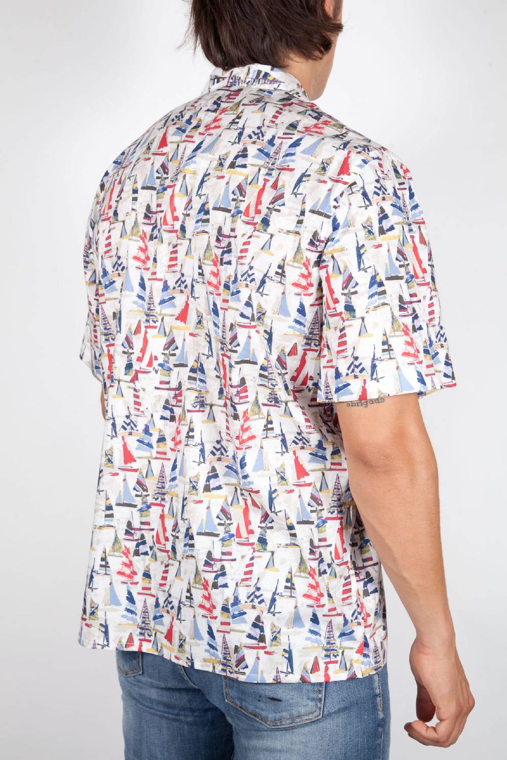 Poggianti Camicia Fantasia Manica Corta 346-01