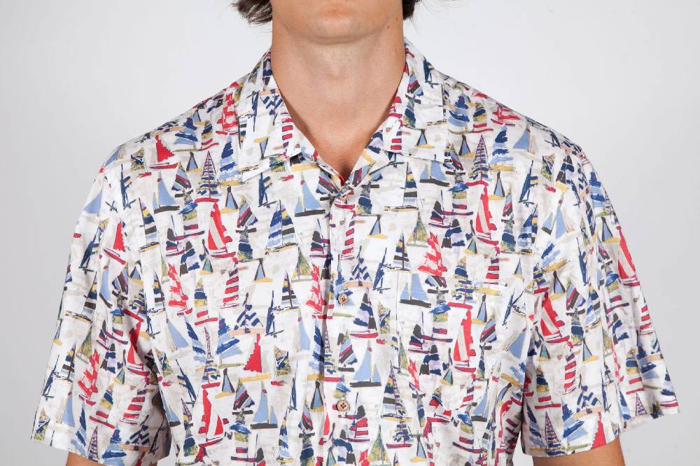 Poggianti Camicia Fantasia Manica Corta 346-01