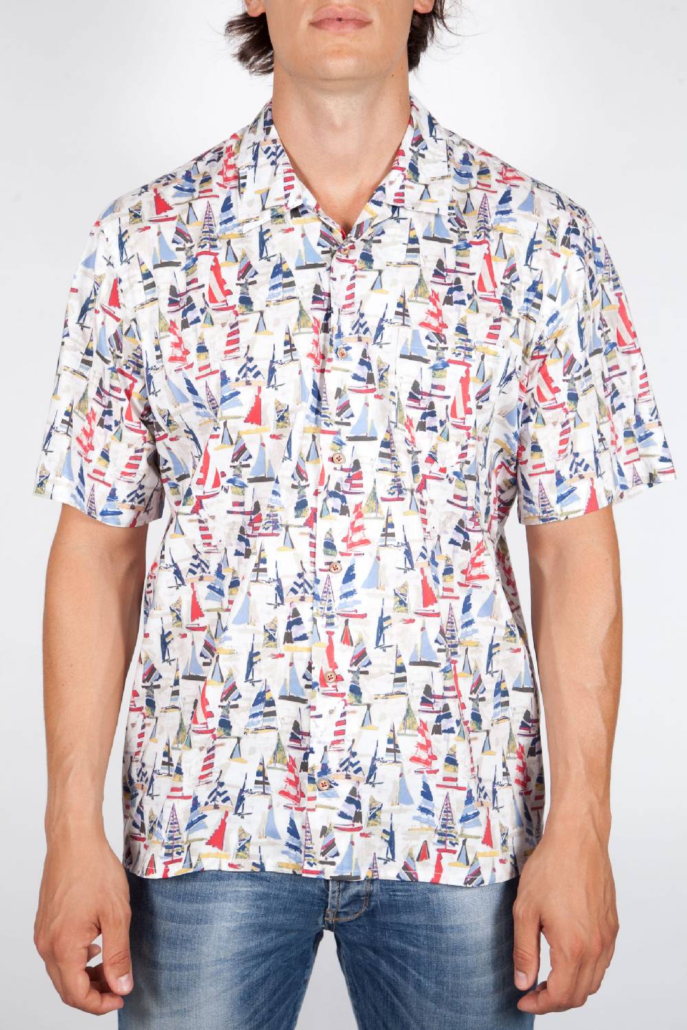 Poggianti Camicia Fantasia Manica corta 346-01