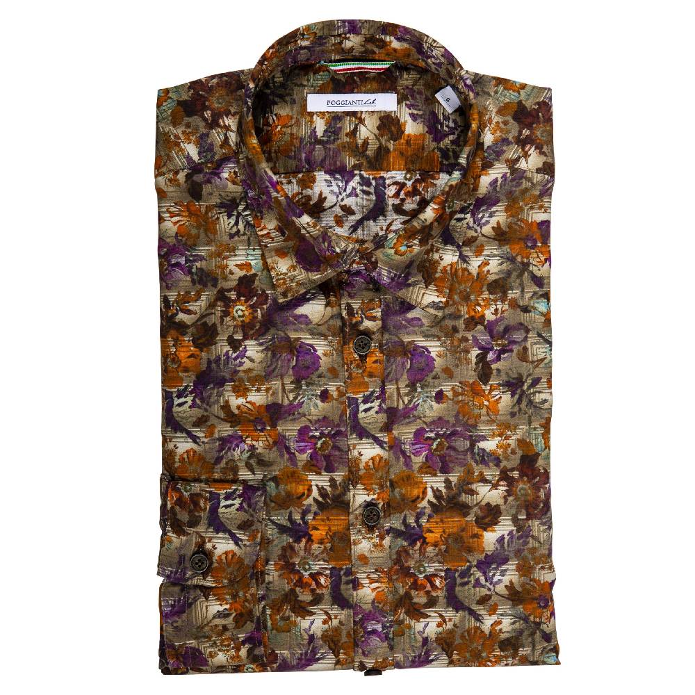 Poggianti Camicia Fantasia Quadri